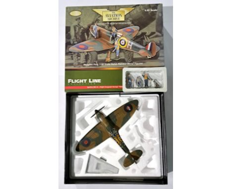Corgi Aviation Archive, a boxed 1:32 scale US33906 (Flight Line Collection) Spitfire Mk IA Flight Sergeant George "Grumpy" Un