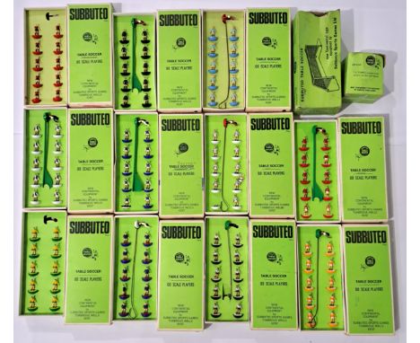 Subbuteo Table Football, a boxed late 60s/early 70s boxes Team group to include Queens Park Rangers, Newcastle United and oth