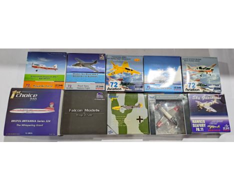 Gemini Of The Aces, 72 Aviation, Falcon Models and similar a boxed 1:72/1:200 scale aircraft group. Conditions generally appe