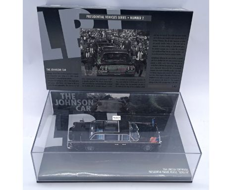 Minichamps Presidential Vehicles No.2 The Johnson Car - 1/43rd scale, 1964 Lincoln Continental Parade vehicle "Quickfix", bla
