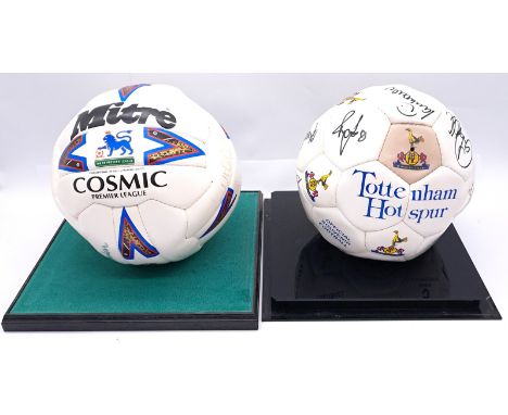 Tottenham Hotspur - "Spurs", a pair of&nbsp; Player Signed Footballs comprising of 1: Official Souvenir Ball Size 5 with sign