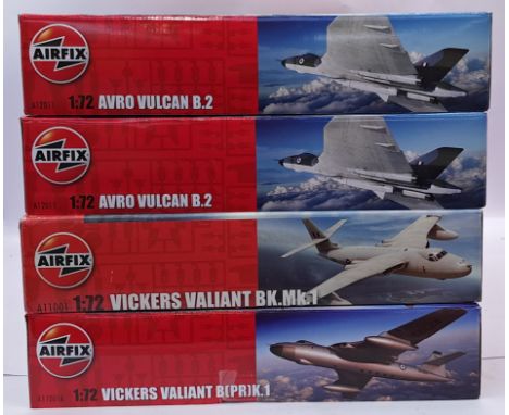 Airfix a boxed 1:72 scale military aircraft model kit group. Conditions appear Good Plus to Excellent (all appearing sealed) 