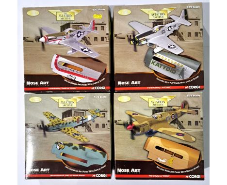 Corgi Aviation Archive, a boxed 1:72 scale "Nose Art" Group. Although unchecked for completeness condition appears generally 