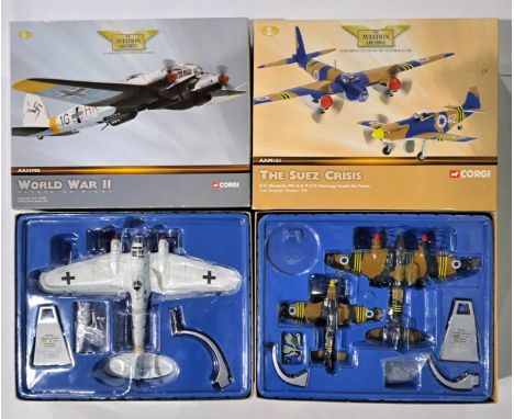 Corgi Aviation Archive, a boxed pair of 1:72 scale Military Aircraft. Although unchecked for completeness condition appears g