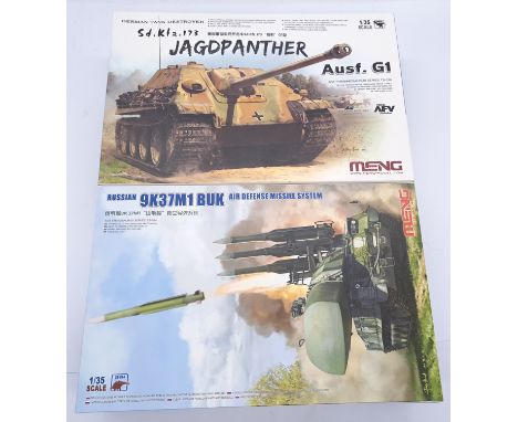 Meng a boxed 1:35 scale tank model kit pair. Conditions appear Excellent (parts still bagged) within generally Good to Good P