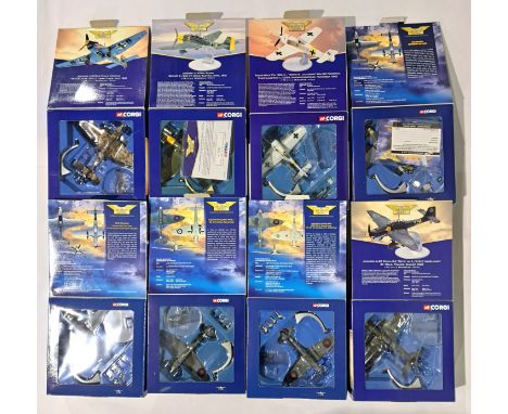 Corgi Aviation Archive, a boxed group of 1:72 scale Military Aircraft. Although unchecked for completeness condition appears 