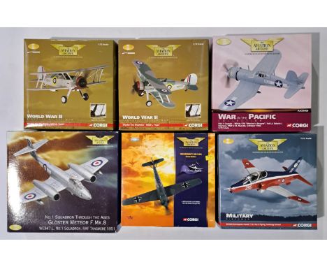 Corgi Aviation Archive, a boxed group of 1:72 scale Military Aircraft. Although unchecked for completeness condition appears 