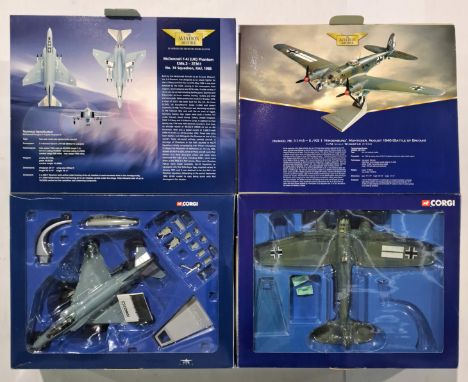 Corgi Aviation Archive, a boxed pair of 1:72 scale Military Aircraft. Although unchecked for completeness condition appears g