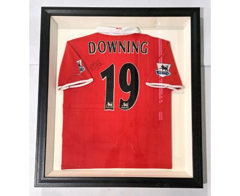 Middlesbrough FC, Signed Framed Home Shirt. Signed to the rear by Stewart Downing. Signature obtained by the Seller.&nbsp; Re