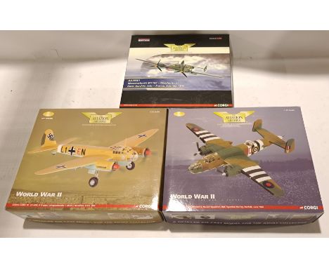Corgi Aviation Archive, a boxed 1:72 Scale Trio of Military Aircrafts. Although unchecked for completeness condition appears 