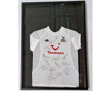 Tottenham Hotspur - Spurs, a framed 2004/05 Player Signed Shirt "Kappa". No provenance. Size appears to be a youth size. The 
