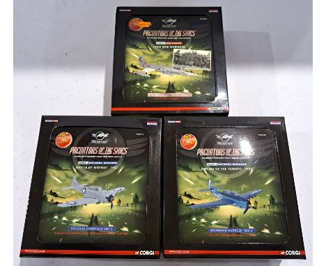 Corgi The Predators Of The Skies a boxed military 1:72 scale group. Although unchecked for completeness condition appears gen