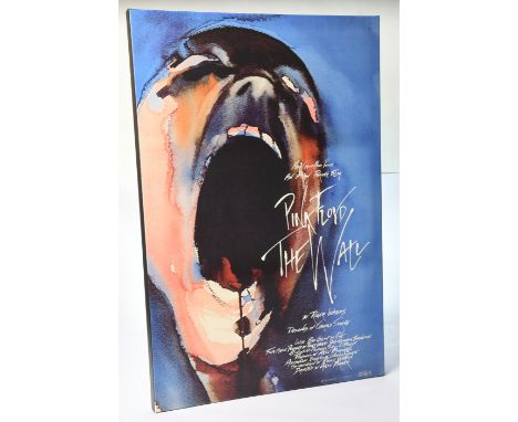 Pink Floyd 'The Wall' movie poster canvas print (W x H = approximately 61cm x 92cm). Condition appears Good to Excellent. See