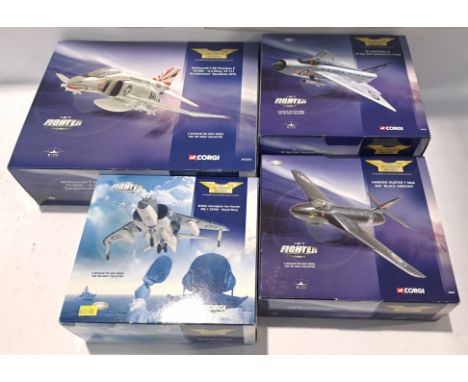 Corgi Aviation Archive, a boxed 1:72 Scale Group of Jet Fighter Power Series Models. Although unchecked for completeness cond