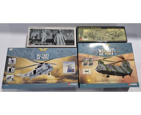 Corgi Aviation Archive and similar a boxed helicopter 1:72/1:48 scale group. Although unchecked for completeness condition ap