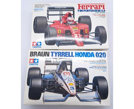 Tamiya a boxed 1:20/1:24 scale&nbsp; F1 and rally car group to include; ITEM-200241500 - Ferrari F189 Portuguese G.P (Late Ve