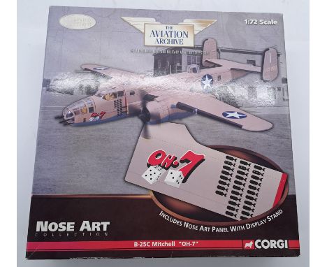 Corgi Aviation Archive 1:72 scale boxed, US35305 - B-52C Mitchell "OH-7". Condition generally appears Good Plus to Excellent 
