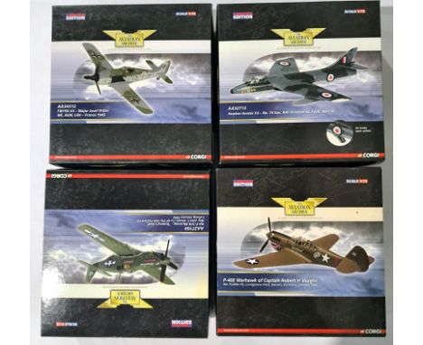 Corgi Aviation Archive, a boxed group of 1:72 scale Military Aircraft. Although unchecked for completeness condition appears 