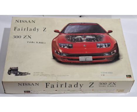 Hasagawa 1:12 scale, No.ZZ01:32000 - Nissan Fairlady Z 300 ZX Twin Turbo. Conditions appear Excellent to Near Mint (with main