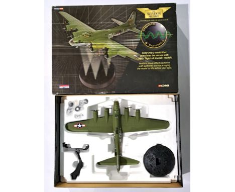 Corgi Aviation Archive, a boxed 1:72 scale AA33310 (Sight &amp; Sound) Boeing B-17F "The Zoot Suiters". Although unchecked fo