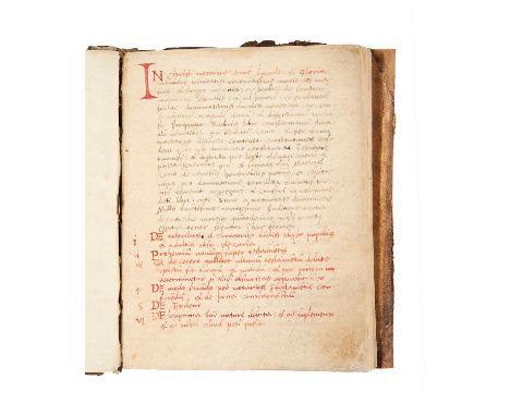 Ɵ A practical manual of the laws of the Venetian republic, in Latin, decorated manuscript on paper[Veneto (either Venice or T