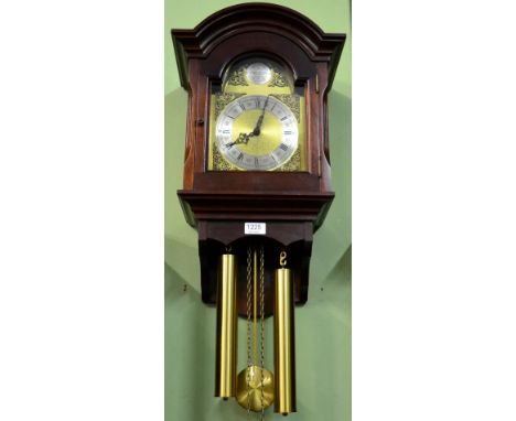 A reproduction wall clock, the dial signed Julian Stanton, Winchester 