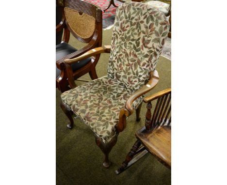 A Chippendale style armchair 
