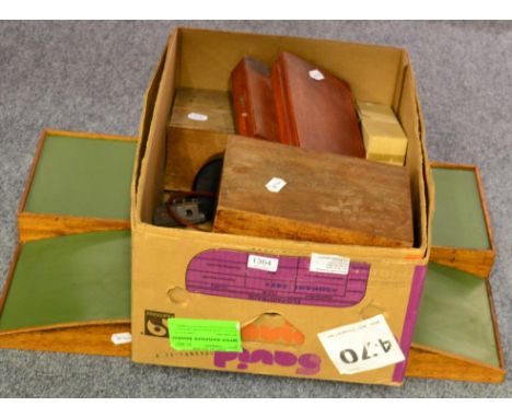 Lorch/Schmidt & Co watchmakers lathe, Rotary bracelet altering tool, jewelling/shaking set, two boxes of watch jewel holes, t
