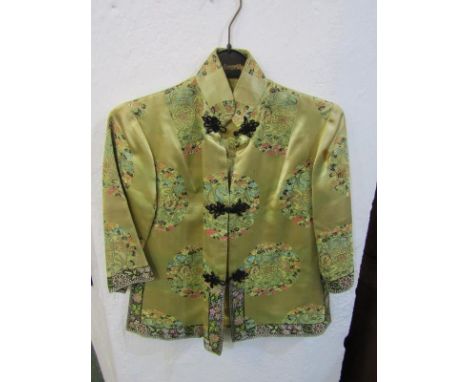 ORIENTAL TEXTILES, silk embroidered Chinese jacket 