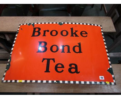 ENAMEL SIGN, Brooke Bond Tea, enamel sign, 20" height x 30" width 