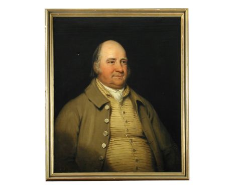 English School, 1811  Portrait of Thoroton Pocklington (1755-1813), head and shoulders, in yellow waistcoat, buff jacket and 