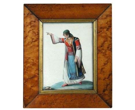 Michela de Vito (Italian, fl. early 19th Century) A woman in the traditional costume from the Albanian colony of Villa Badess