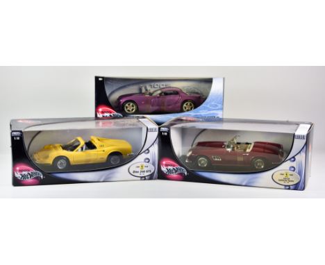 A Selection of 1:18 Scales Model Cars, comprising - Hot Wheels TVR Speed 12, Hot Wheels Dino 246 GTS, Hot Wheels 250GT Califo