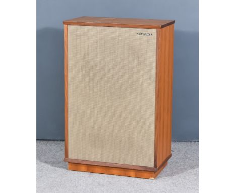 A Tannoy Speaker, in teak case, serial no. 137540, 22ins wide x 33ins high