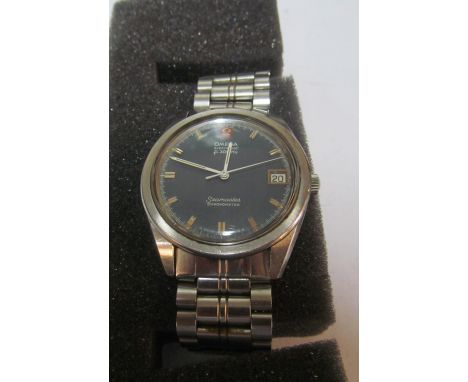 An Omega Electronic Seamaster Chronometer (not working), circa 1973 with report from Omega
