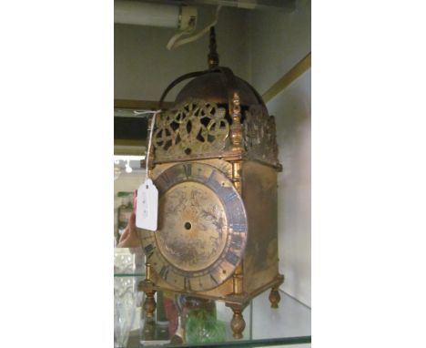 A lantern clock with French movement