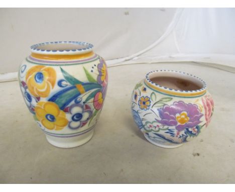 Two Poole Pottery vases