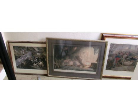 A print Nelson on foredeck, another print and Battle of The Nile