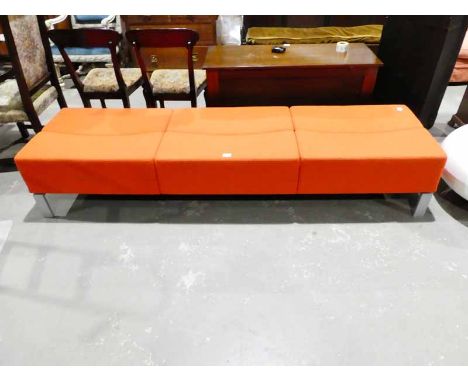 Altermuir Orange Designer Backless Sofa&nbsp;