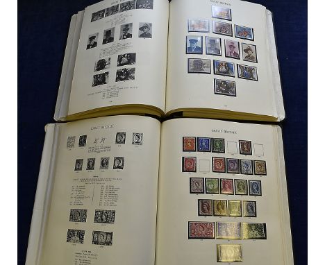 A collection of stamps and First Day Covers, including three Windsor sleeve albums, album one empty, and two and three partia