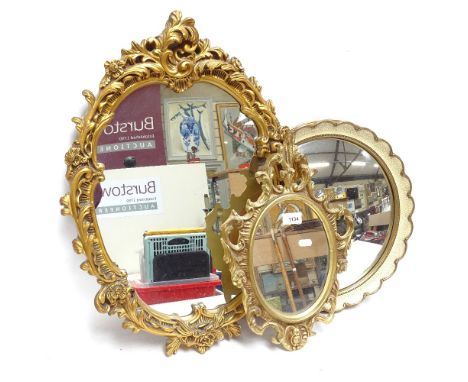 3 Various Gilt Framed Mirrors and 4 Prints 
