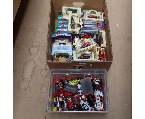 Various Vintage toy vehicles and cars, including Days Gone, Corgi etc (boxful) 
