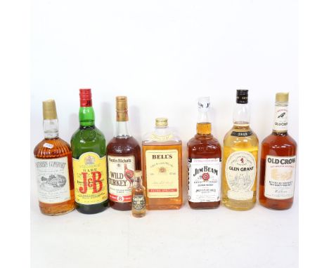 Various bottles of Whisky and Scotch Whisky, including Glen Grant, Justerini &amp; Brooks etc 