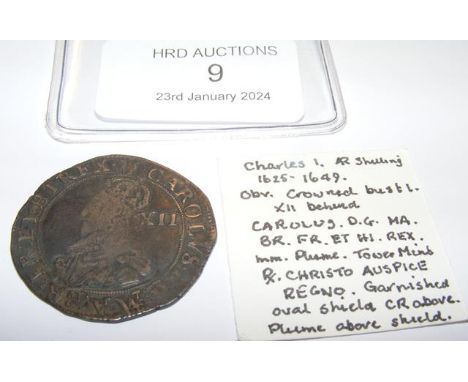 A Charles I silver shilling, 1625 - 1649 CONDITION REPORT Our team are on hand to help and always endeavour to provide an acc