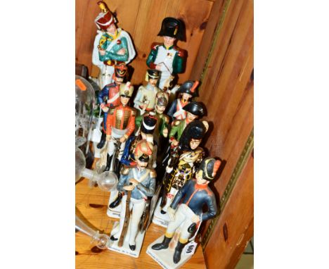 A COLLECTION OF MODERN CERAMIC FIGURES OF HISTORICAL MILITARY FIGURES (12)