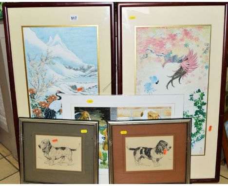 ARTHUR WARDLE (1864-1949), two pen and ink sketches of dogs, titled to the front 'Our Dogs' with David Messum of Beaconsfield