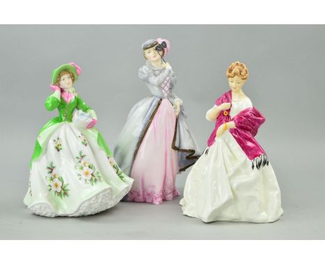 THREE ROYAL WORCESTER FIGURES, to include limited edition 'Sweet Holly' 863/9500, 'First Dance' No 3629 and 'Masquerade' (3)