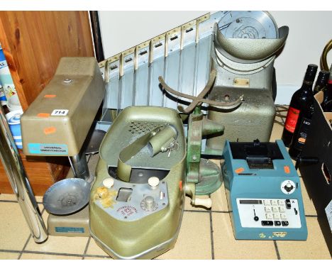 VINTAGE COIN COUNTING MACHINES, etc, to include an ICC coin counter, an Omal Universal money checker, an ICC Intersort, Salte