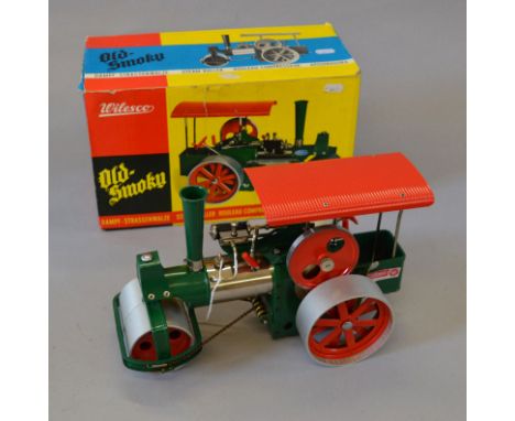Wilesco D36 'Old Smoky' Steam Roller. Appears VG, boxed.