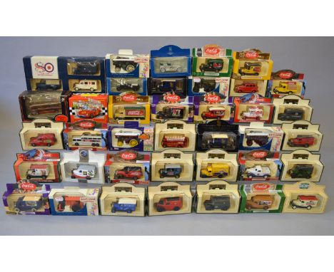 Thirty six boxed Lledo diecast model vehicles together with a boxed EFE Cavalier Coach, a Solido Ferrari 250 GTO model in ill